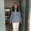 Printed Peplum Top