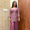 Magenta Organza 3pc coordset