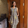 Sleeveless Bandhej Embroidered coordsrte