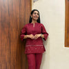 Chanderi Embroidered Coordset