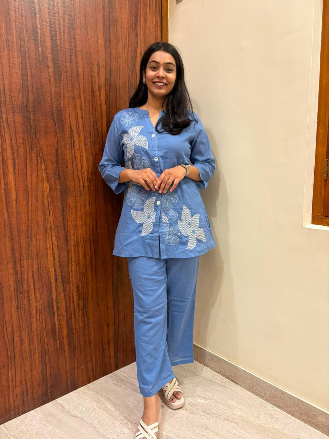 Mul Cotton Embroidered coordset