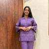 Chanderi Embroidered Coordset
