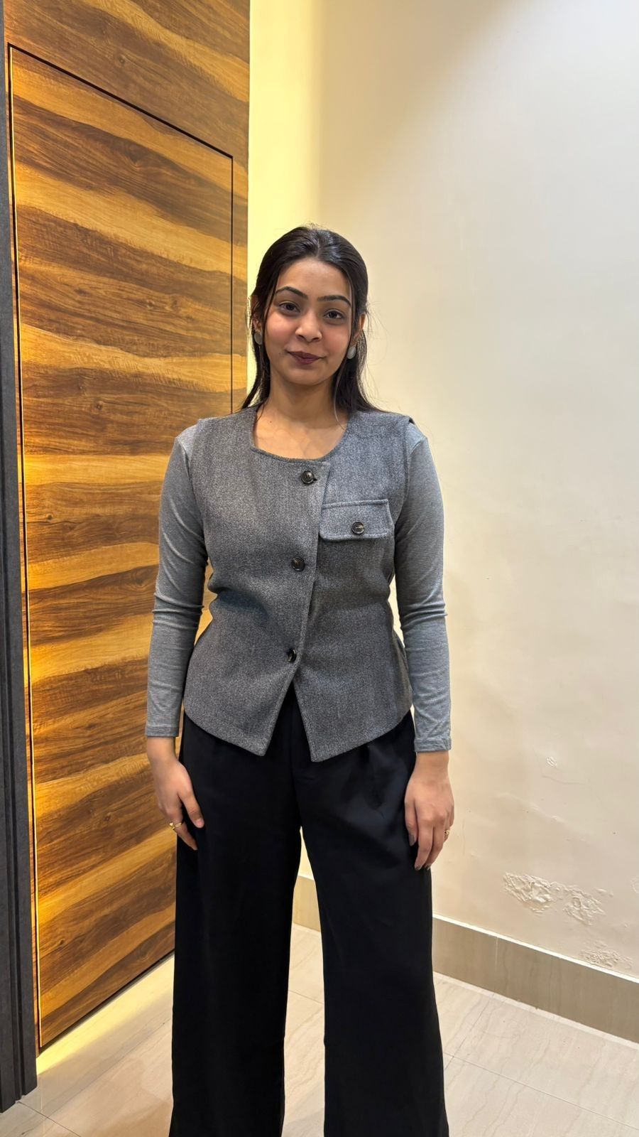 2pc Vest blazer top