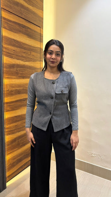 2pc Vest blazer top