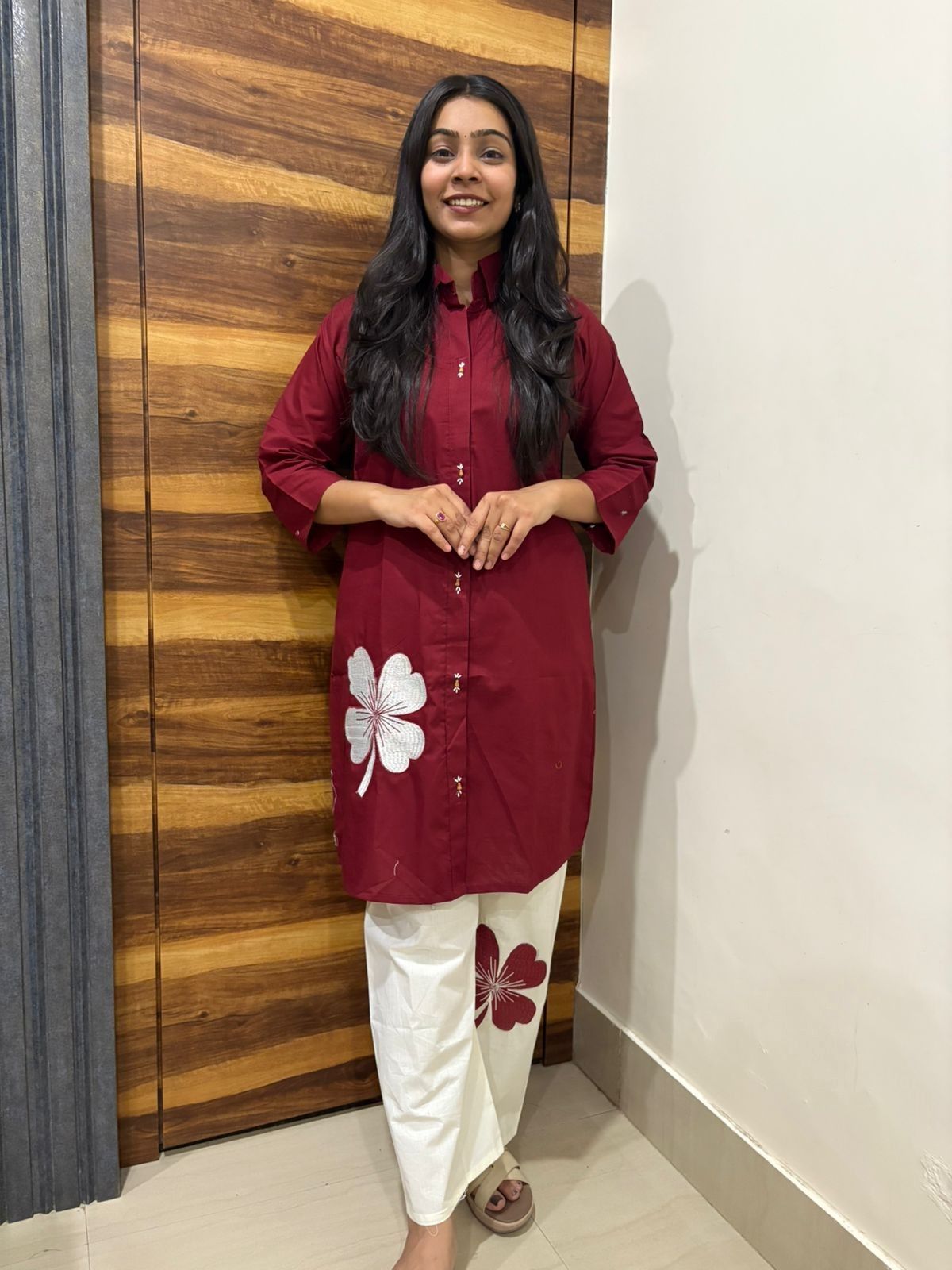 Cotton Patch Embroidered coordset