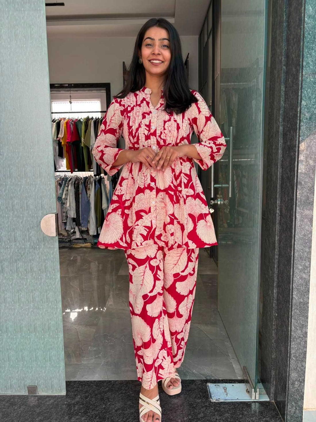 Cotton printed coordset