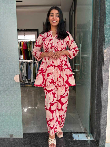 Cotton printed coordset