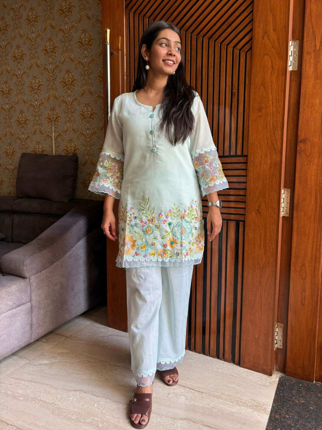 Pinteresty Chanderi Coordset