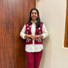 Embroidered 3pc Khadi coordset