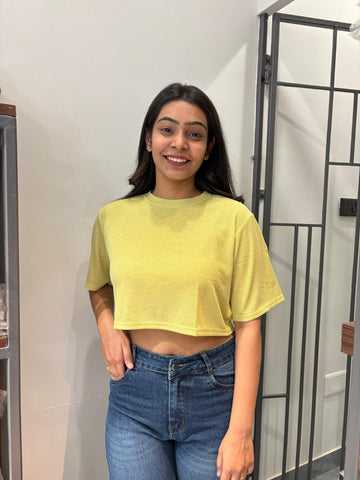 Shimmer crop top