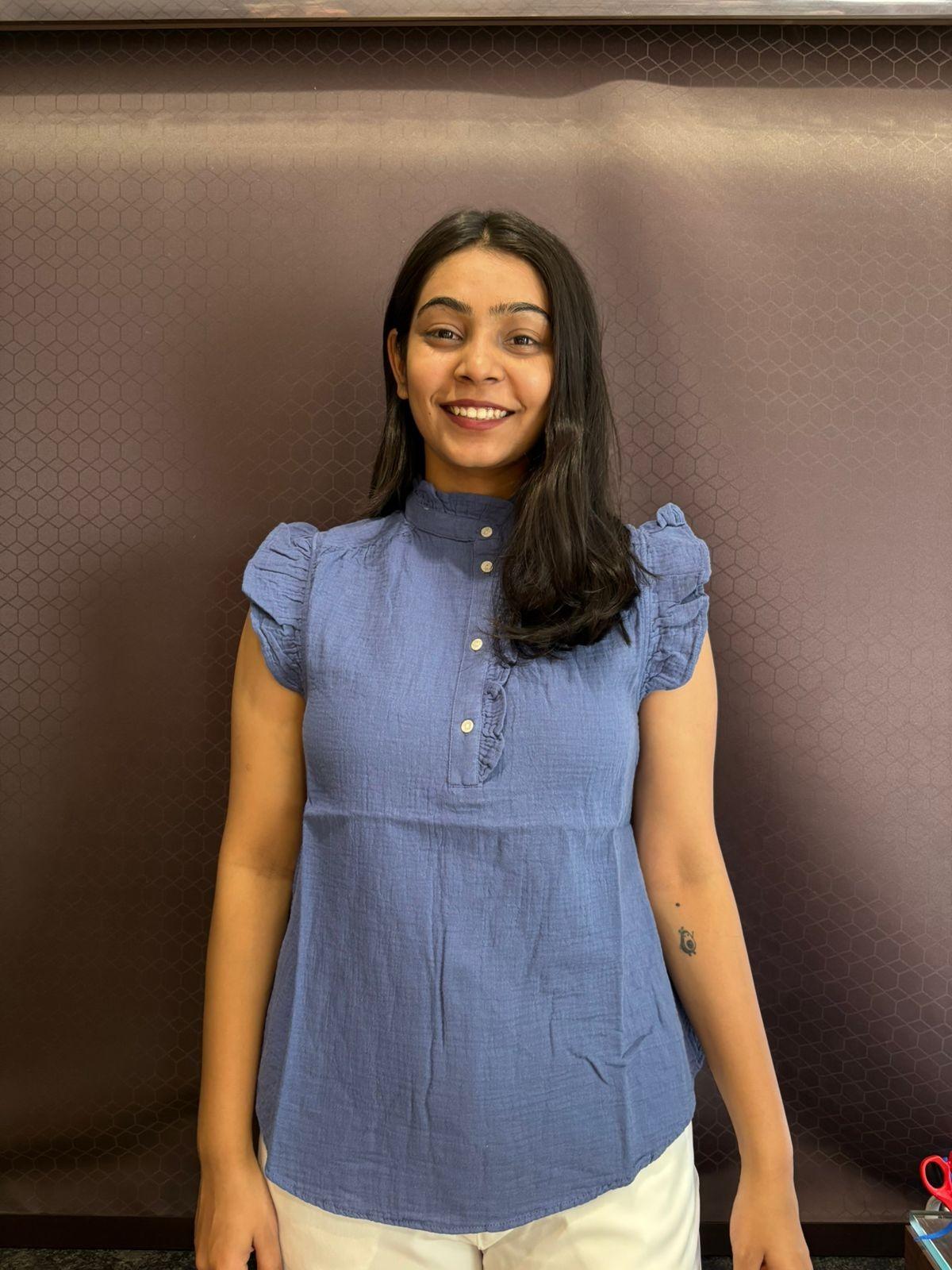 Cotton Frill sleeves Top