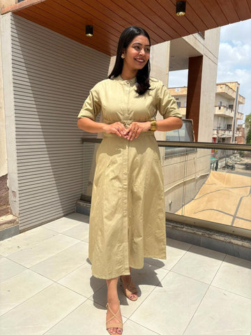 Mocha Muse Solid Dress