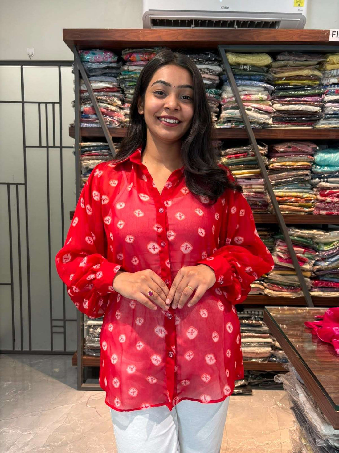 Bandhani Georgette Shirts