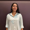 Cotton Embroidered sequence work shirt