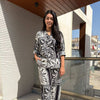 block printed Shirt coordset