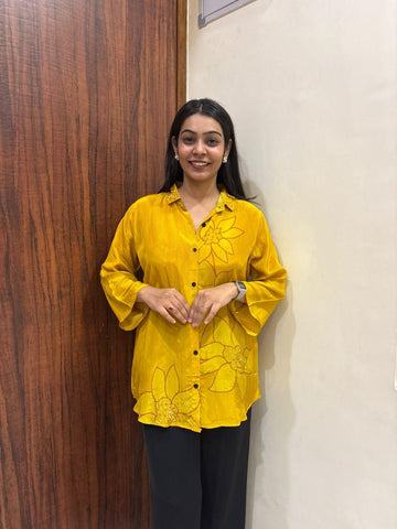 Muslin Crepe Printed Shirt