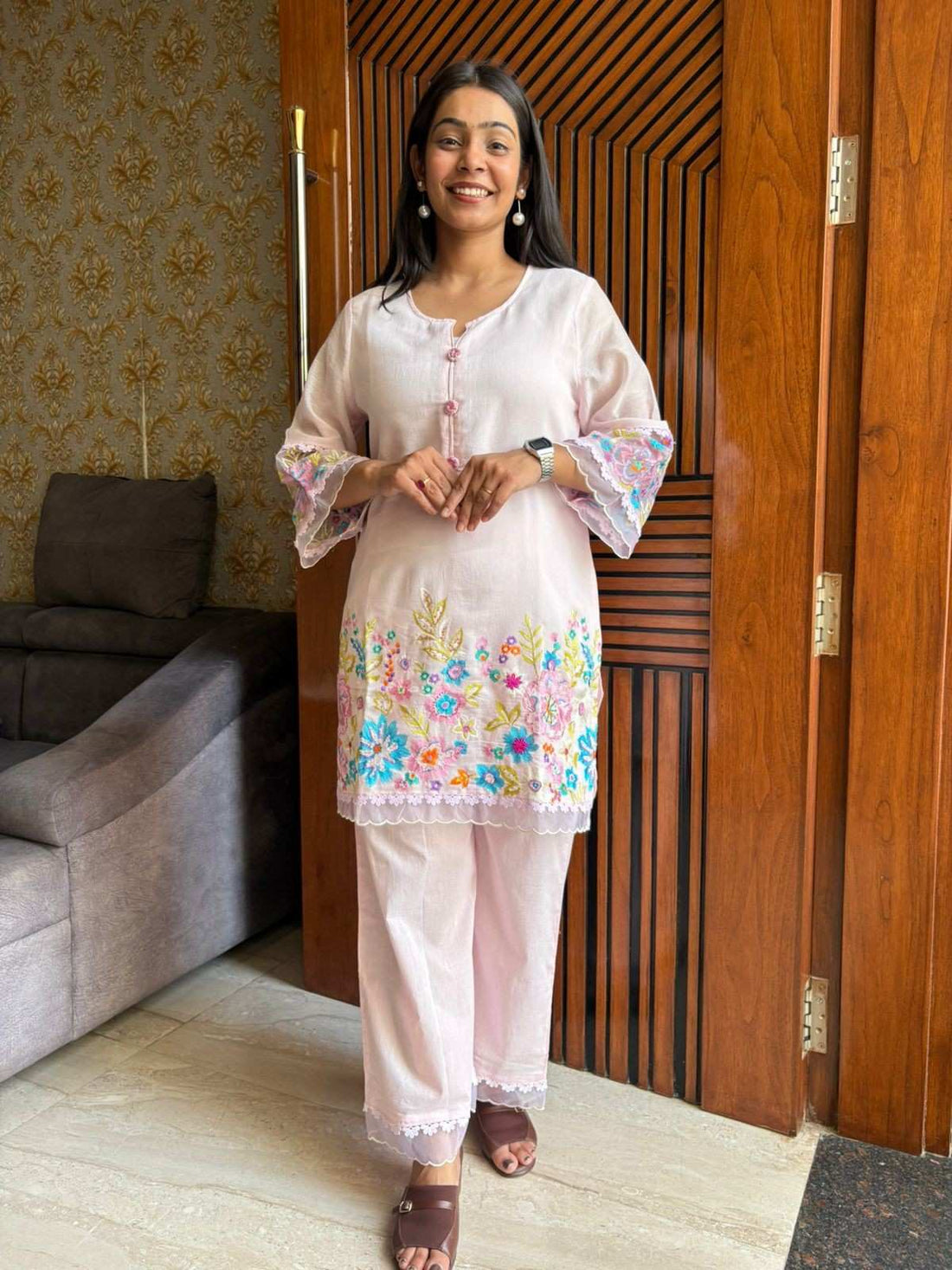 Pinteresty Chanderi Coordset