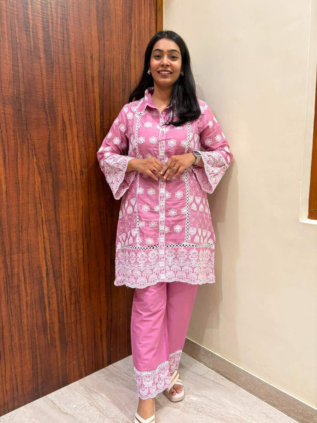 Mul Cotton Embroidered coordset