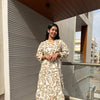 Cotton vintage brown dress