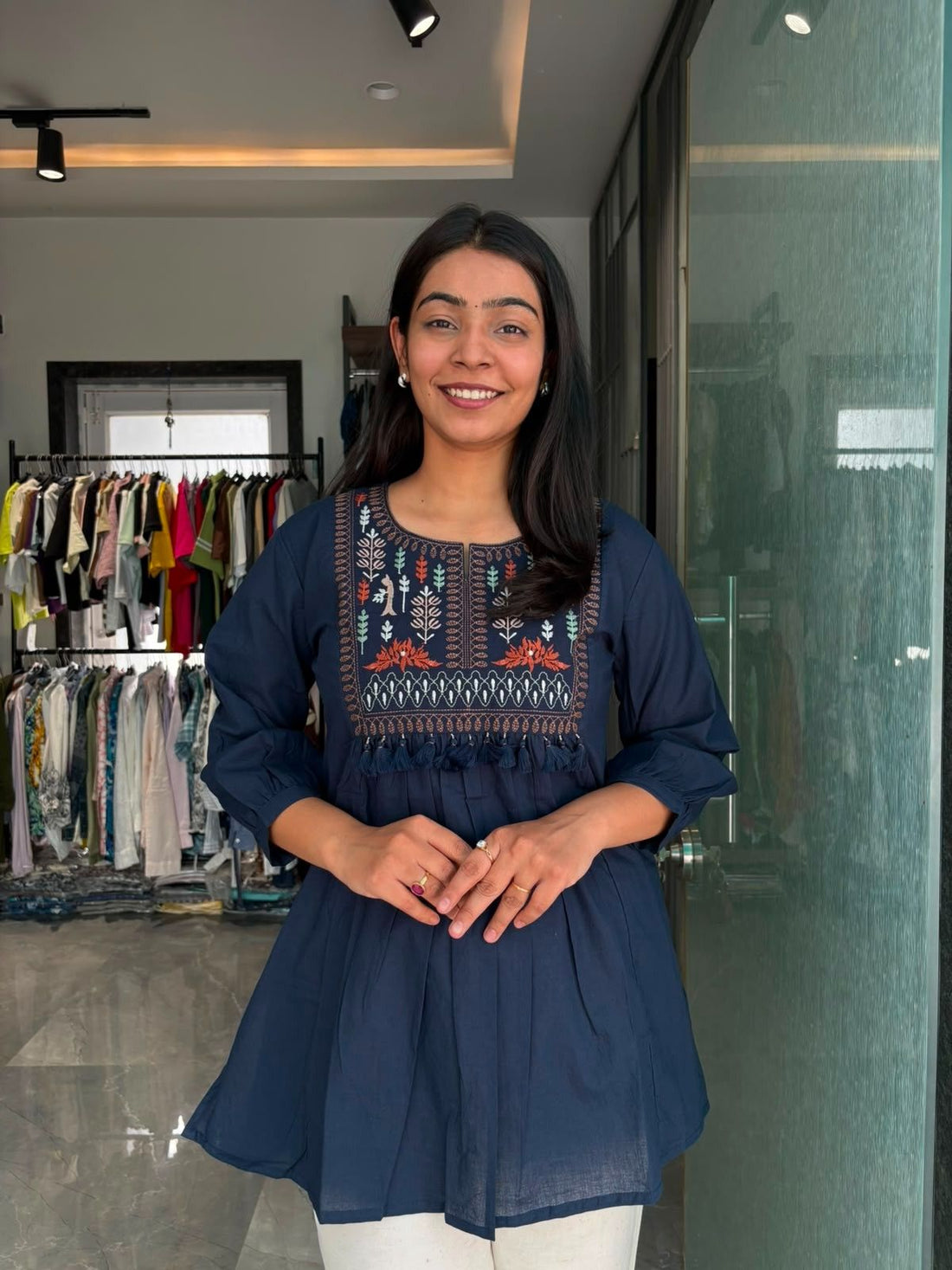 Embroidered Cotton Tunic