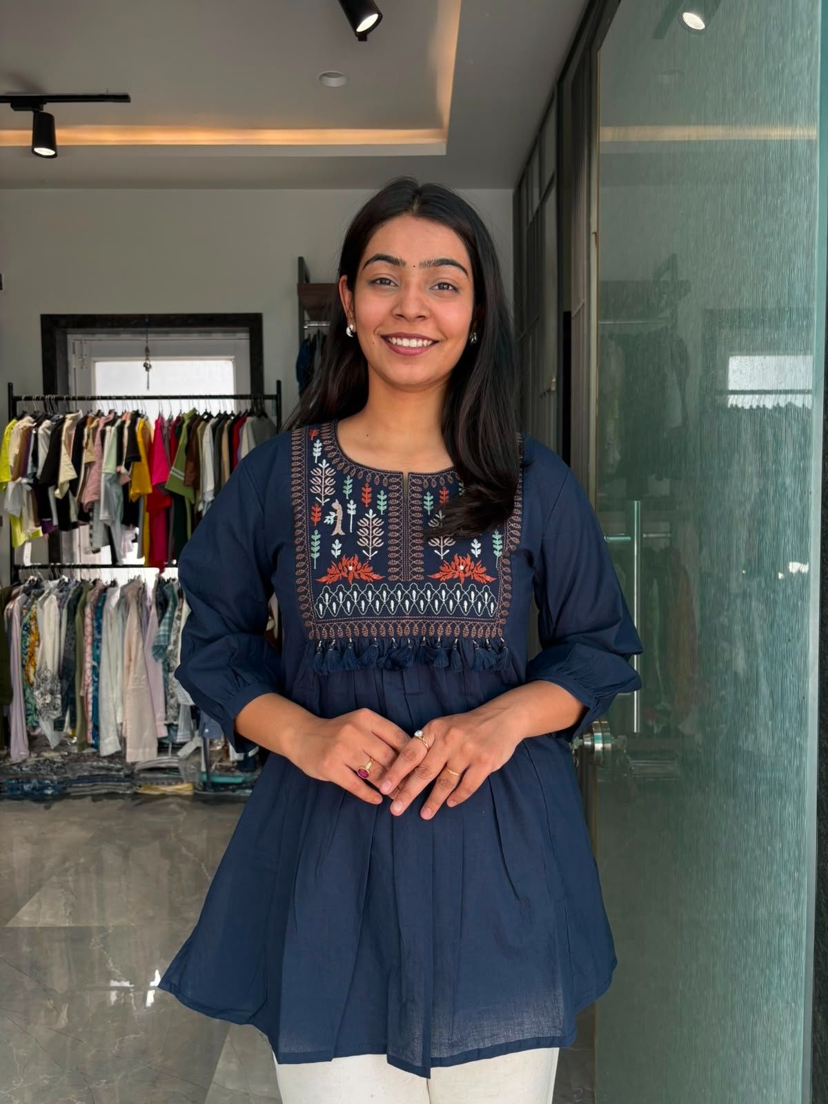 Embroidered Cotton Tunic