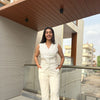 Cotton Linen Vest coordset