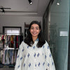 Embroidered linen Denim collar shirt