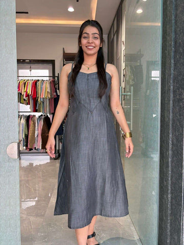 Denim Strap Dress