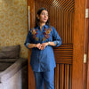 Denim patch coordset