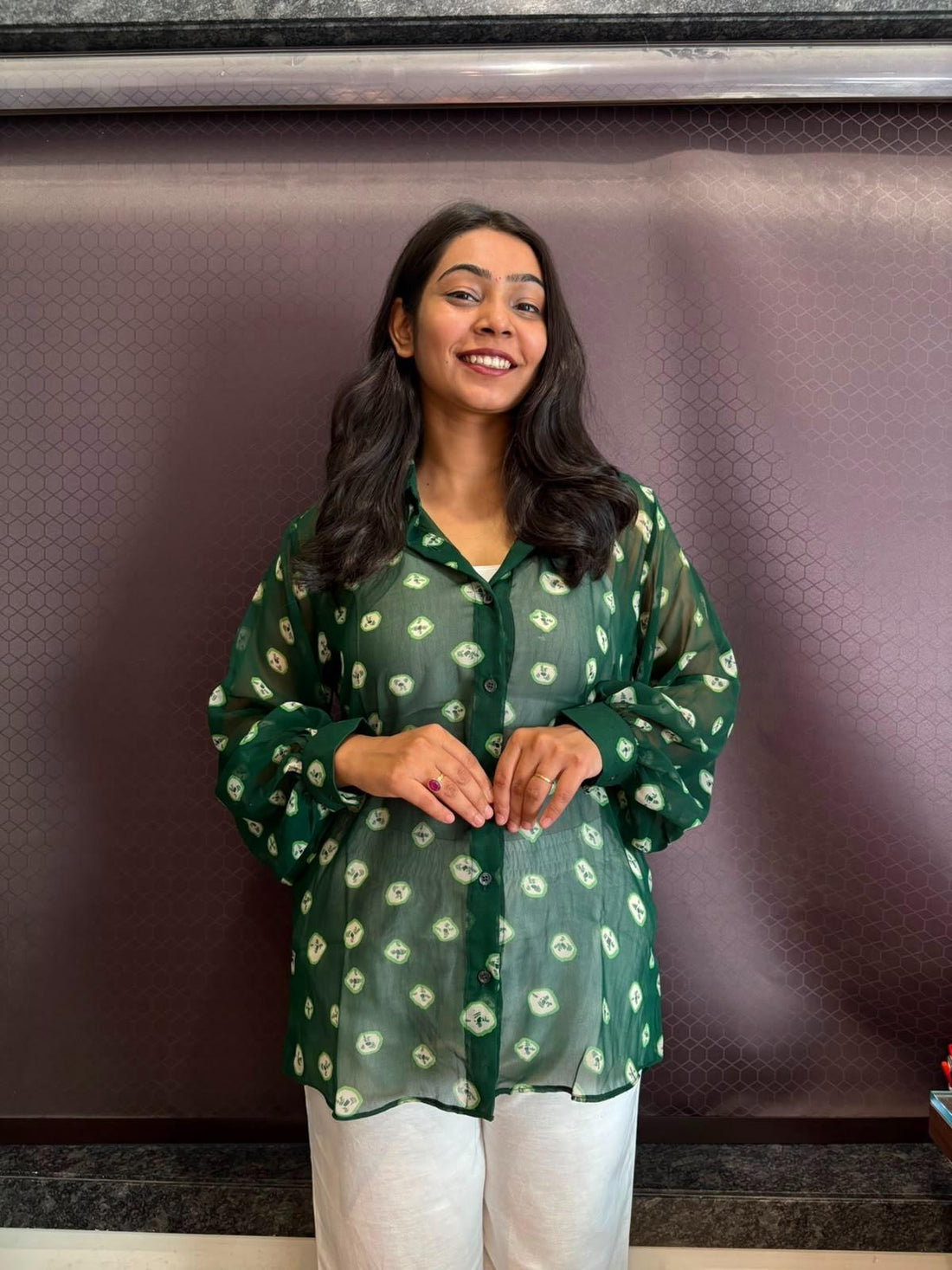 Bandhani Georgette Shirts