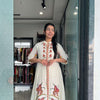 Cotton Embroiderd Midi dress