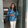 Printed Peplum Top
