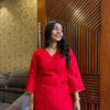 Shabnam Silk Red coordset