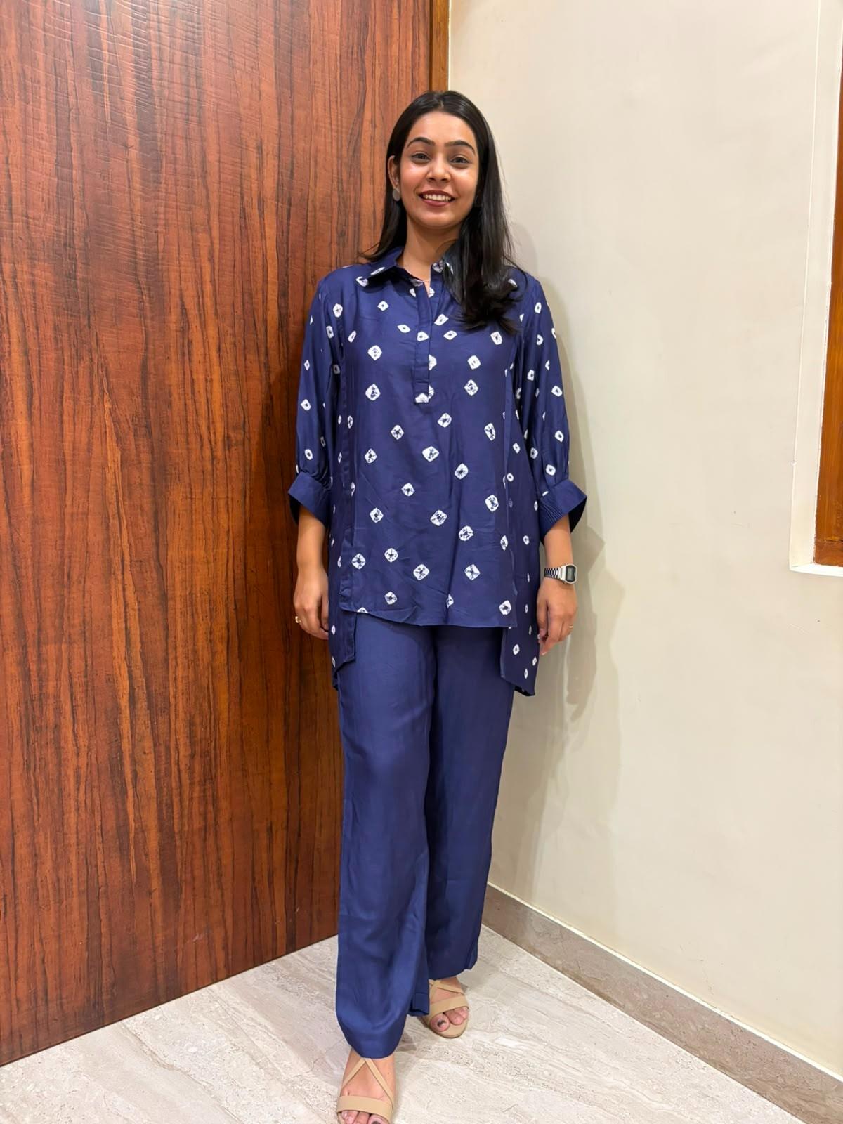 Bandhani Muslin coordset