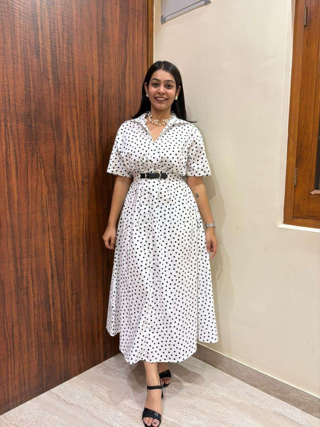 Polka Dott Cotton Dress