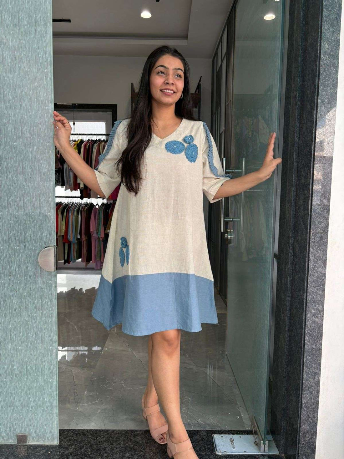 Skyline Patch Dress