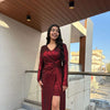 Bodycon matallic moon wrap Dress