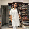 Cutwork cotton long utwork cotton long coordset