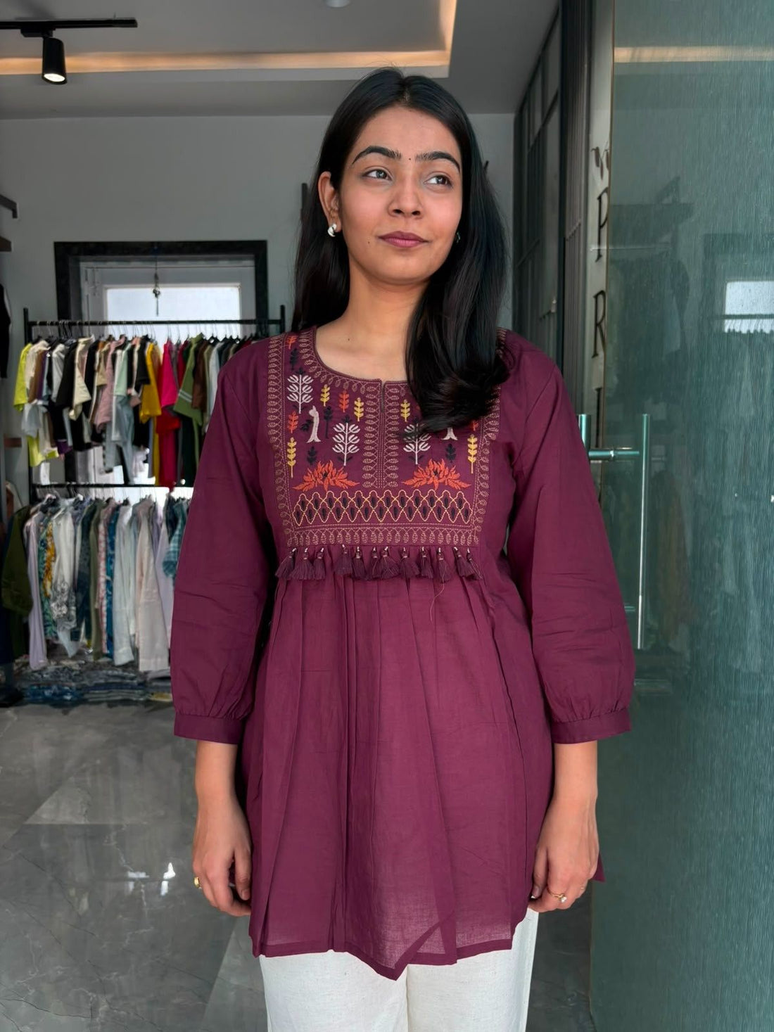 Embroidered Cotton Tunic