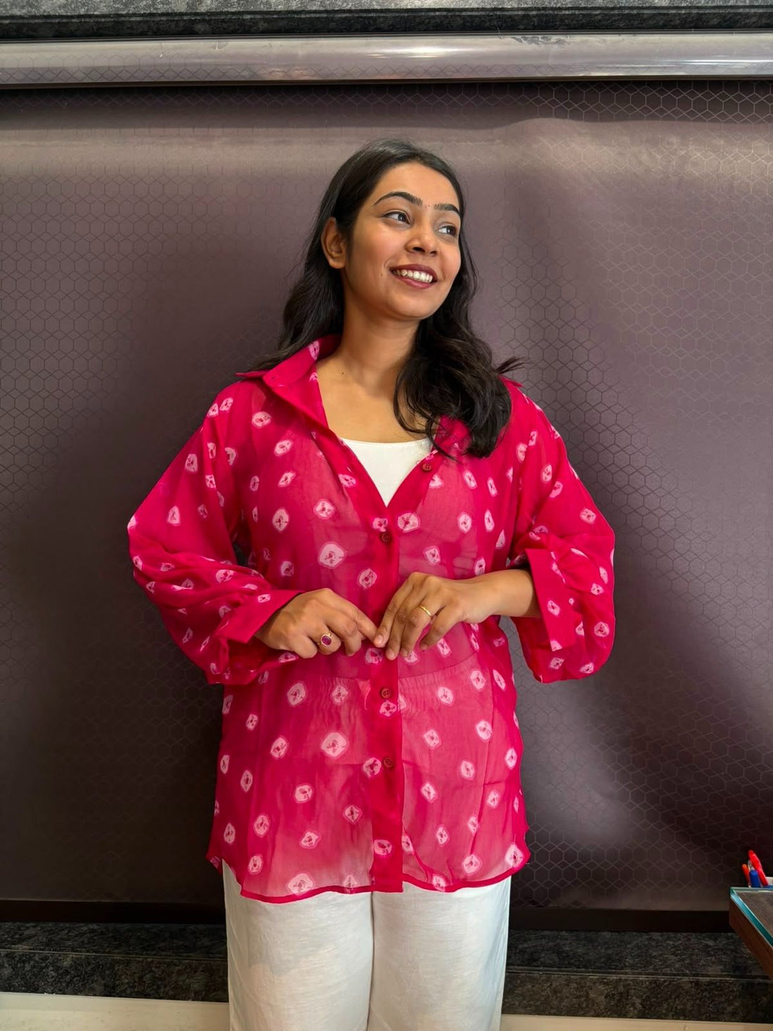 Bandhani Georgette Shirts