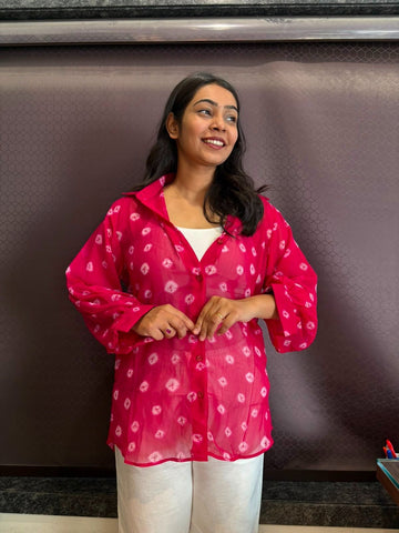 Bandhani Georgette Shirts