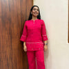 Chanderi Embroidered Coordset