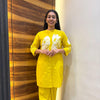 Pure Cotton embroidered coordset
