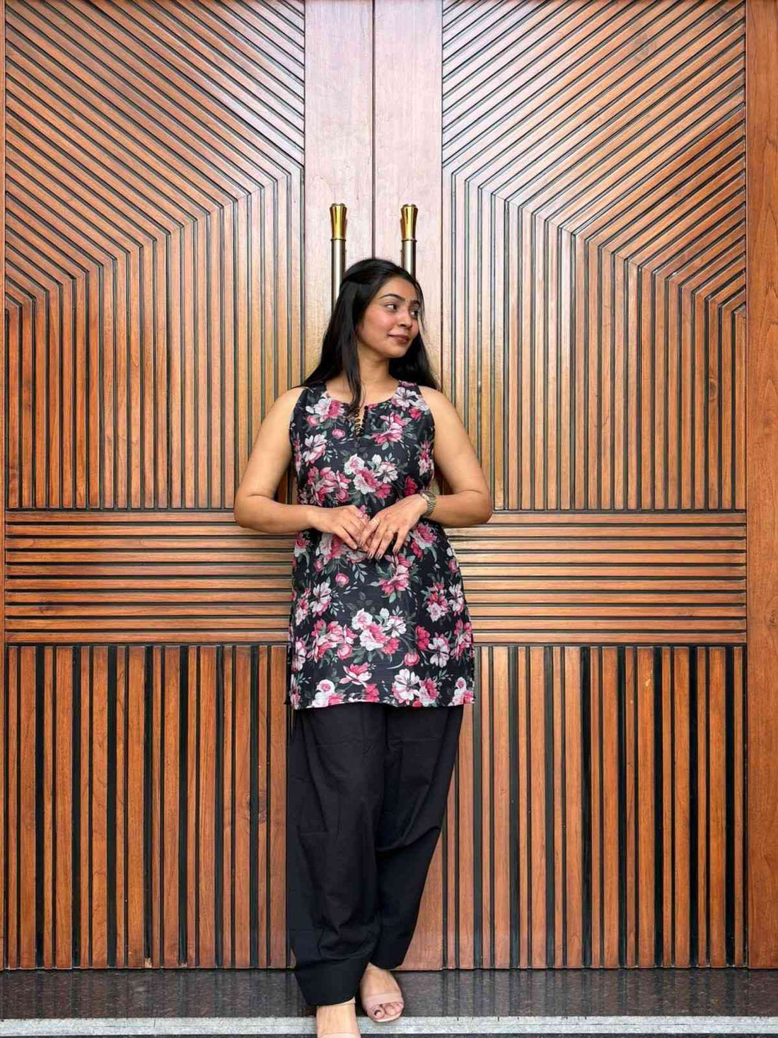 Farshi Cotton Sleeveless coordset