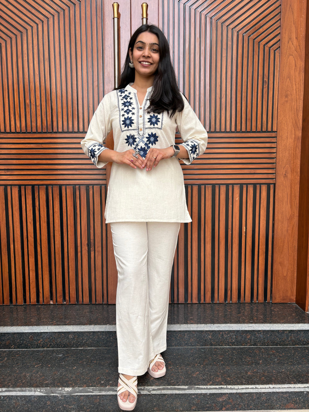 Phooleri Khadi Tunic