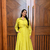 Chanderi Skirt Set - Mustard