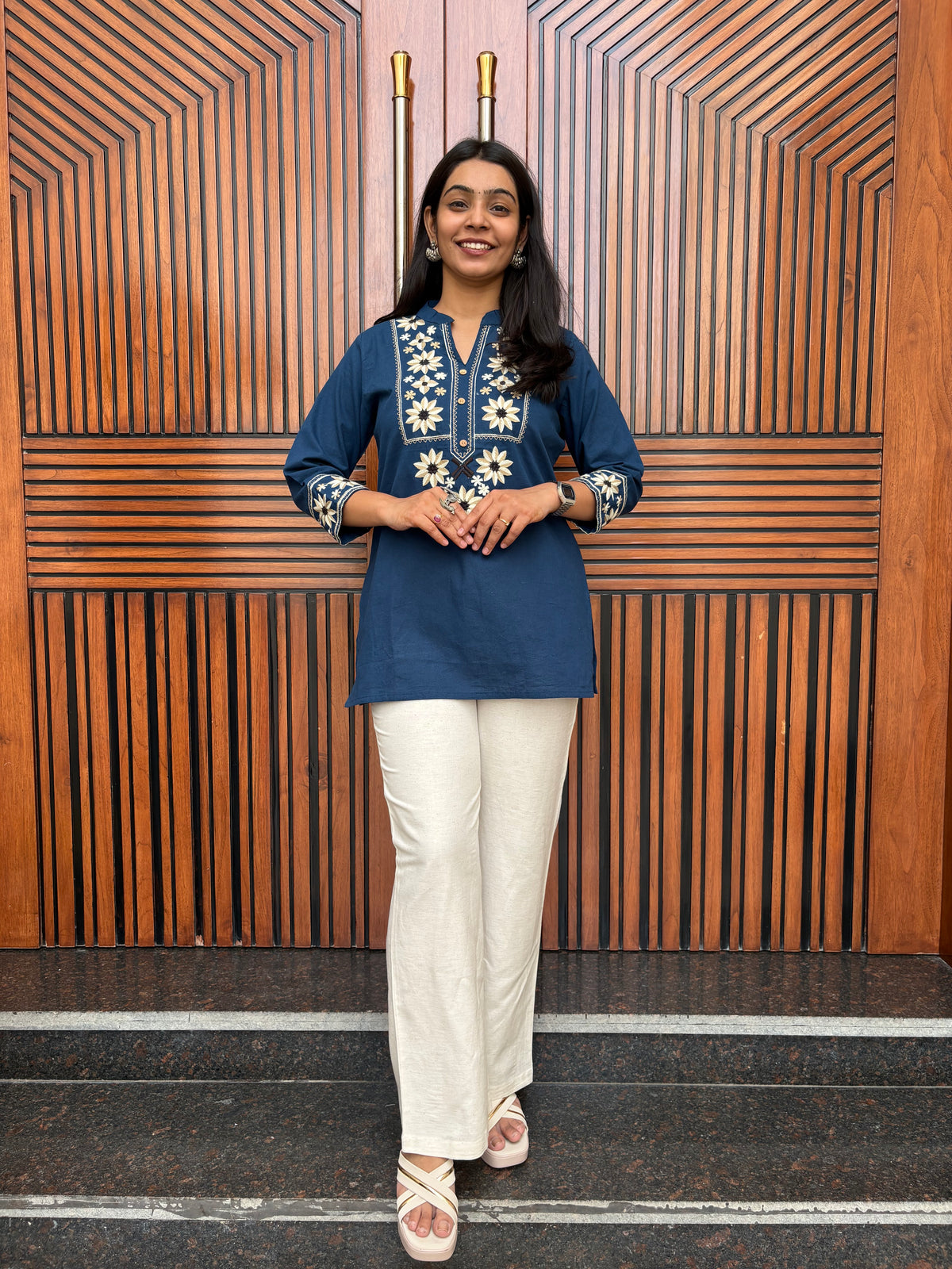 Phooleri Khadi Tunic