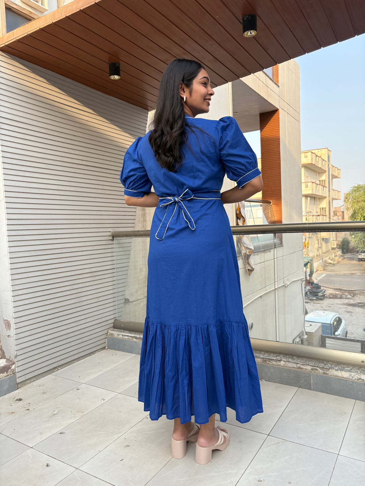 The Chetna Dress- Royal Blue