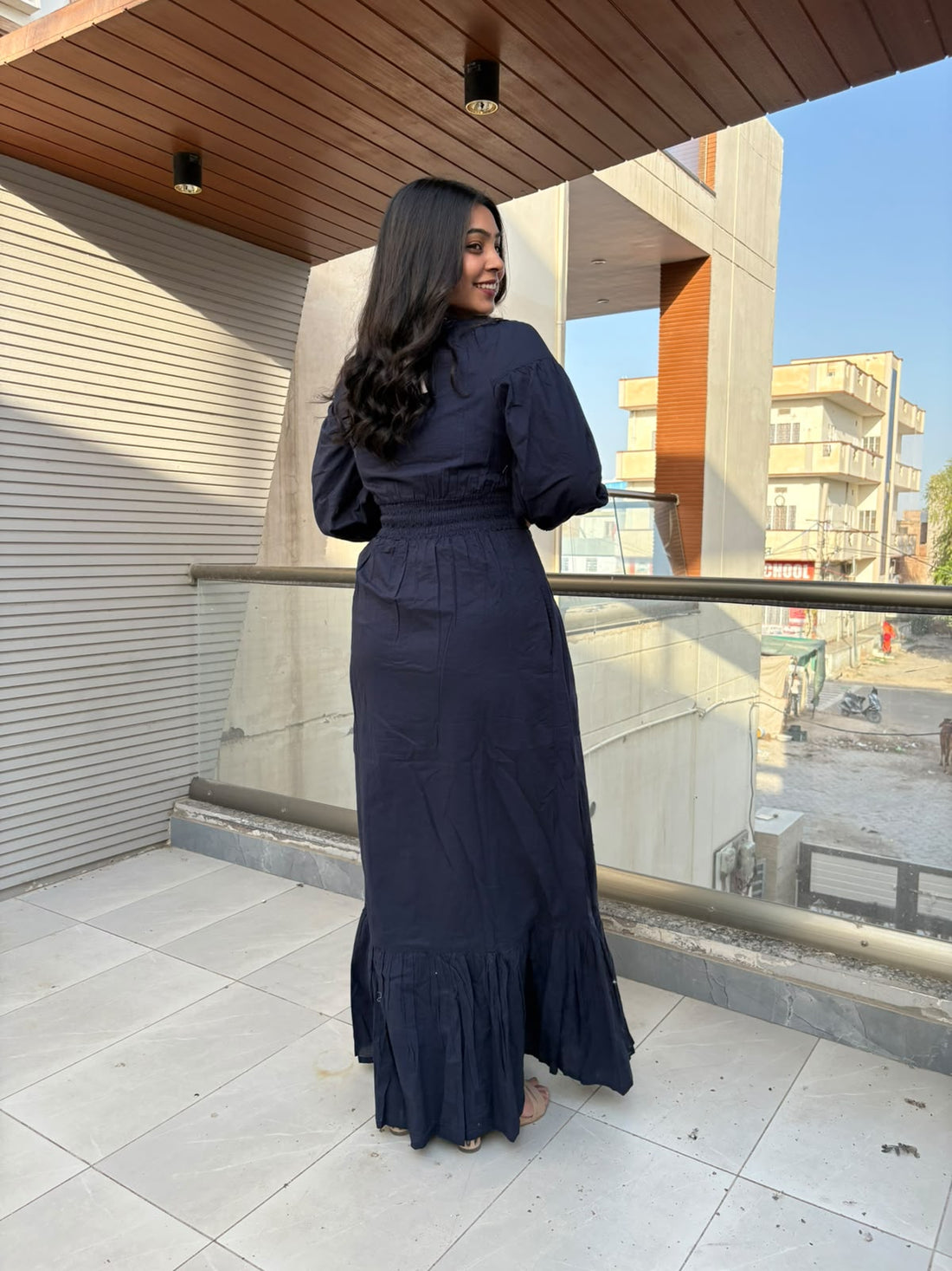 Cotton Solid Midi
