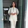 Embroidered linen Coordset